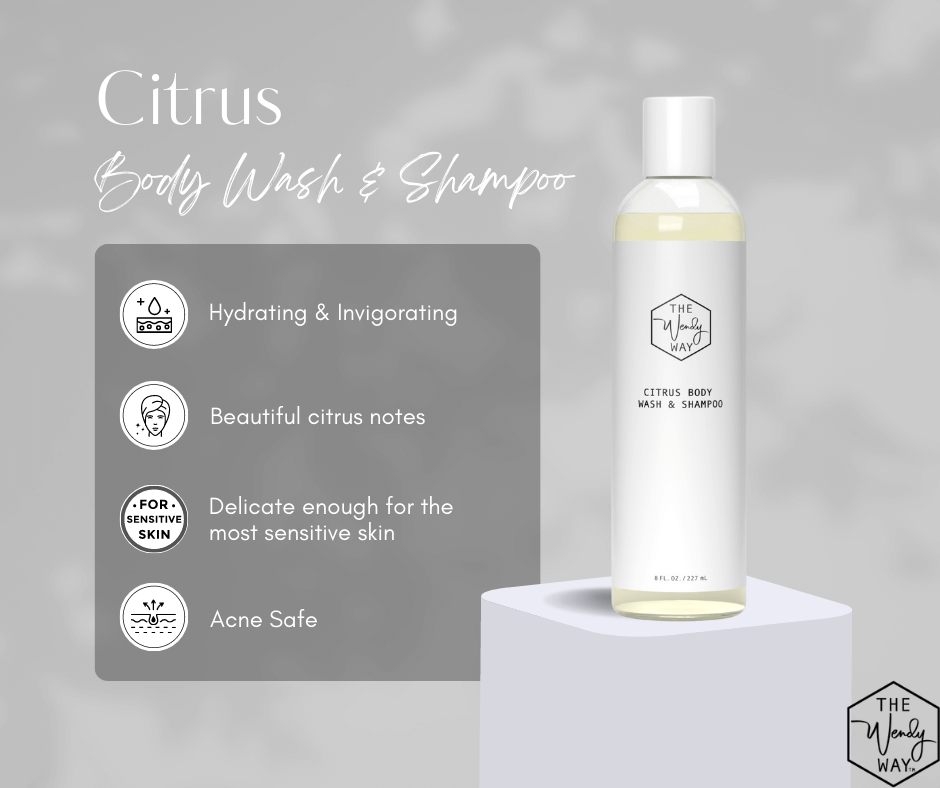 Citrus shampoo and body wash for acne. The Wendy Way